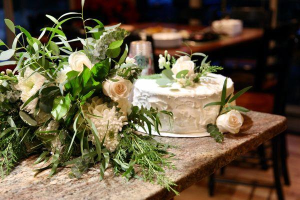 Flowers and cake provided by Marry Me In Colorado