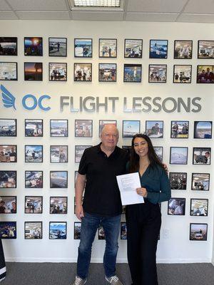 Ingrid passed her instrument checkride