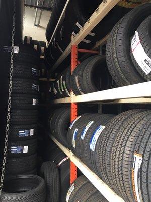 Thousands of new and used tires in stock and ready for install