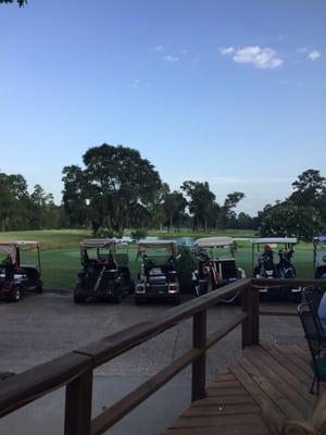 View from the outside deck area