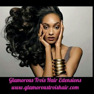 You deserve to be Glamorous with Glamorous Trois Hair Extensions. www.glamoroustroishair.com