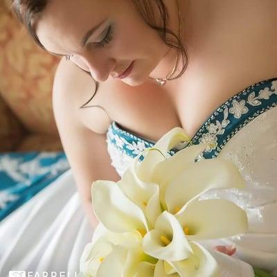 Me on my wedding day before the wedding . Farrell  photography