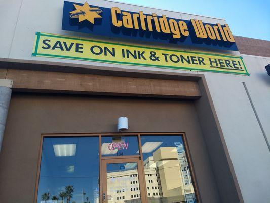 Cartridge World, on the southwest corner of Indian School Road and 7th street.