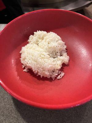 White rice portion