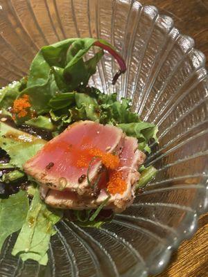 Tuna tataki and tuna picky balls