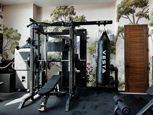 Vesta designed and installed home gym!!