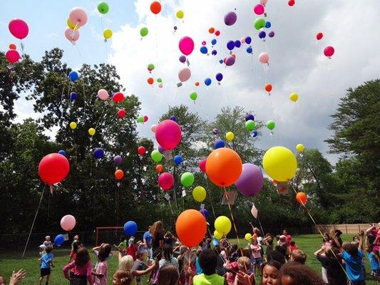 The Goodbuddy Annual Balloon Launch.
 For more information please visit our website -  http://www.BueAshChildCar­e.com/