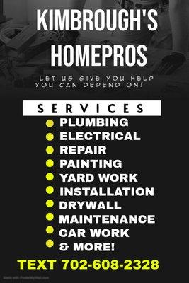 KIMBROUGH'S HOMEPROS