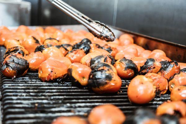 Fresh Tomatoes for Salsa @ Taco Zocalo