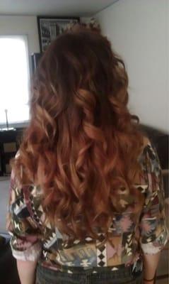 Ombré and styled