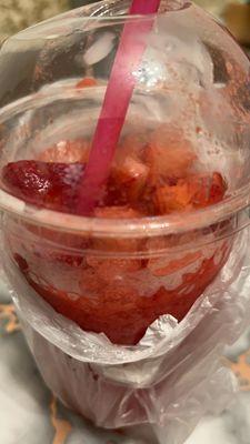 Raspado de fresa