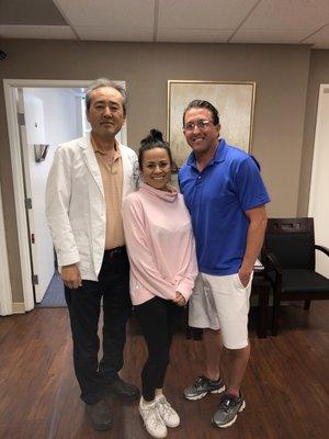 My wife and I with Dr. Ryu