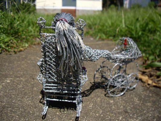 Timeless Care - creepy or beautiful? - you decide
Galvanized steel and coated copper wire