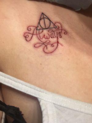 My Harry Potter tattoo that was done by chuck