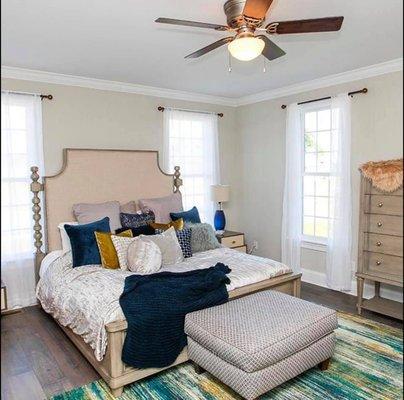 Homearama 2018 Master Bedroom Staging Suffolk, VA