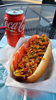 Burbank dog and a Coke for $6.