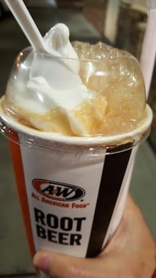 Free root beer float any day of birthday month with coupon