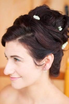 Sam = genius.     I can't tell you how many compliments I got on my hair and make up. I felt *radiant* on my wedding day, and so should you.