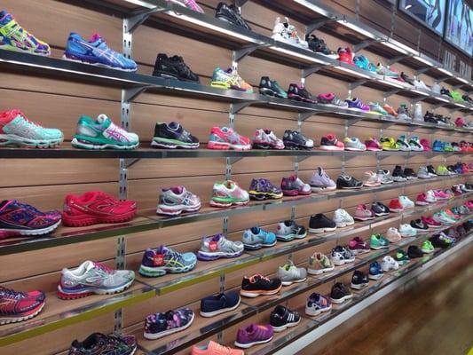 Sea of women's sneakers..