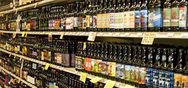 A huge selection of Craft Beer bombers!