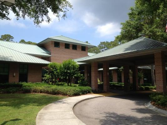 Front of library