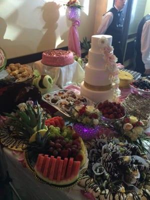 Cake table at my friends wedding