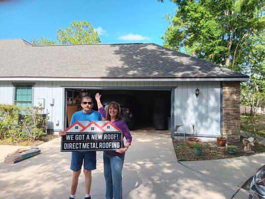 Happy customer in Titusville with a New Shingle Roof