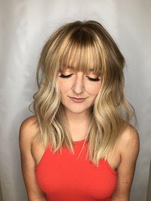 Banging balayage and cut with Marcia