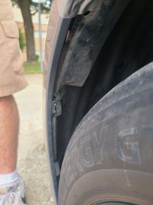 Damaged clip on the under side of my bumper