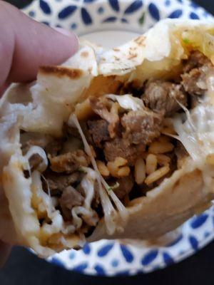 Asada burrito was delicious!