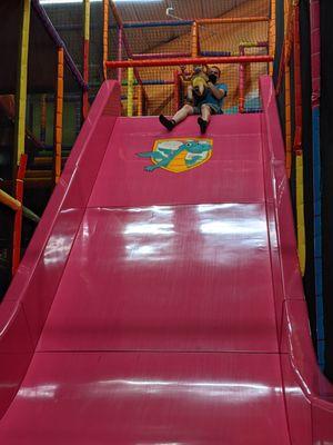 Steep and an adrenaline rush! Hold onto your little ones tight.