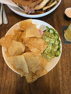 Guacamole and fresh chips