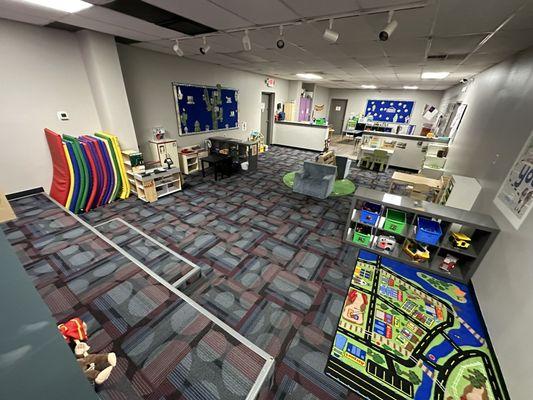 Our PreK room was designed to provide valuable educational play experiences, while integrating learning to the mix.