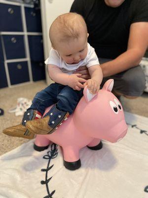 My son's new Lil Boot Barn patriotic boots!