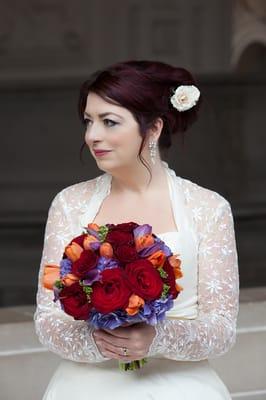 60's twist wedding hairdo, 2013, photo by Lilia Ahner