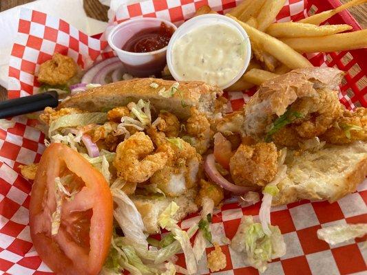 Shrimp poboy