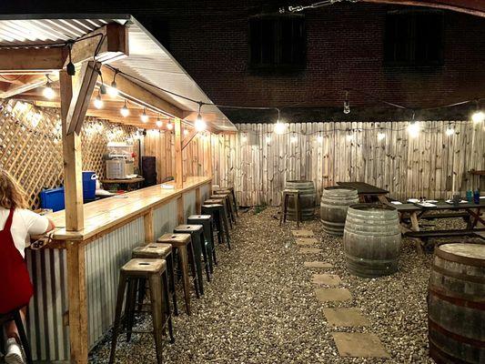 Beer garden and outdoor seating