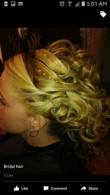 Wedding updo by Renae