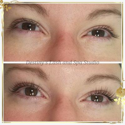 Lash lift and tint