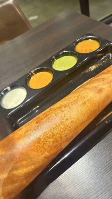 Podi Dosa with Ghee