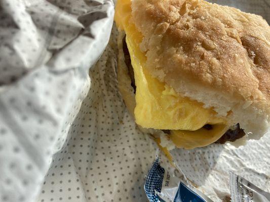 Sausage, Egg & Cheese Biscuit