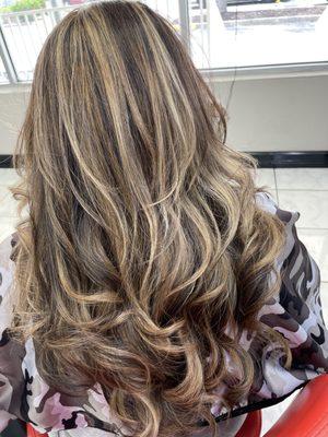 Blonde highlights