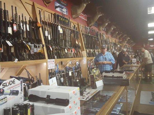 Our famous gun wall with over 1,000 options to choose from!