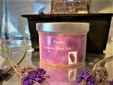 All natural Himalayan Bath crystal, lavender fragrance fortified with real lavender.