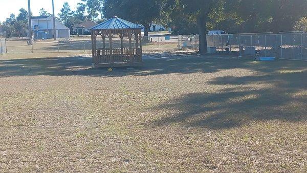 Looking at entry area from back of dog park