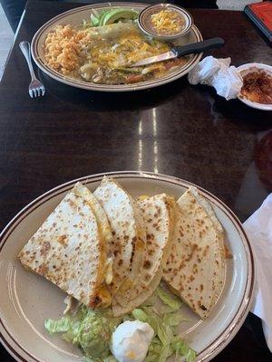 Quesadillas and Steam Tampequenos