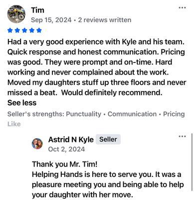 Review from Tim.