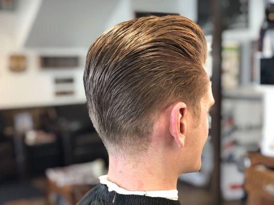 Pompadour and taper