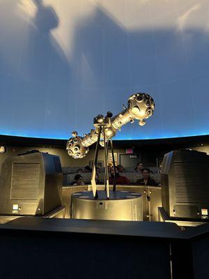 Inside the planetarium