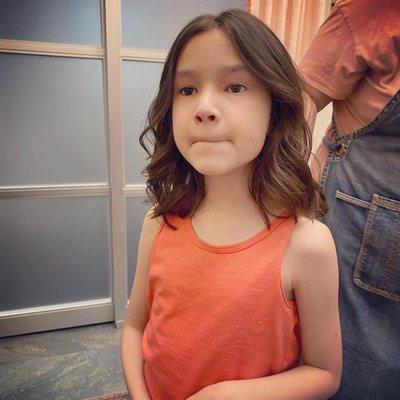 Cute little girl cut & style.